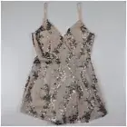 Angel Biba Pink Silver Sequin Cocktail Pinafore Playsuit with Shorts Size 6 New