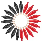 DROK Alligator Clips 20pcs Insulated Electrical Test Kit 1.77/45mm 10A Pure