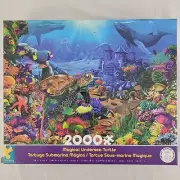 Undersea Turtle Puzzle 2000 Piece Ceaco Poster Fish Nautical Whale Coral Magical