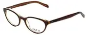 Ecru by Vivid Designer Reading Glasses Daltrey in Brown Layer Crystal 50mm +1.25