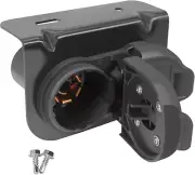 Premium 7 and 4 Pin Trailer Connector7 Blade round Trailer Socket and 4 Way Flat
