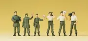 German BGS Traffic Operations (6) Exclusive HO/OO Figure Set Preiser 10394