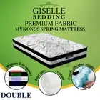 Giselle Double Bed Mattress Pocket Spring Euro Top Bedding Medium Firm Mykonos