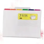 HAPINARY 7 Section Plastic Paper File Folder Document Folder Marking Surface Office Organizer