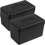SEWACC 1 Set Plastic Flash Card Box Organizer for Recipe Cards Efficient Sorting and Portable Design with Locking Lid Elegant Office Storage