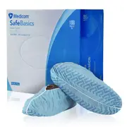 Medicom Shoe Covers Non-Skid Regular Blue 100/box