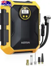 12V DC Portable Tyre Inflator Air Compressor 100PSI Car Bike LED Light
