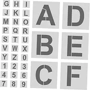 COOPHYA 1set English Alphabet Template Lettering Stencils Craft Stencils Wood Alphabet Stencils Letter Stencils for Painting Reusable Art Stencils Small Letter Stencils The Pet White
