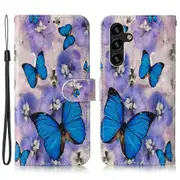 For Samsung Galaxy S24 FE Wallet Case Leather Pattern Printed Phone Cover