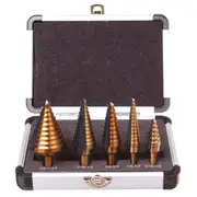5 Piece HSS Step Drill Bit Set