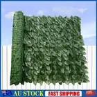 Artificial Privacy Fence Screen Faux Ivy Leaf Hedges (Dark Green Dill Leaves)