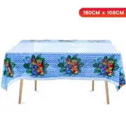 Stitch Theme Plastic Tablecloth Table Cover 180cm x 108cm - Kids Birthday Party Tableware