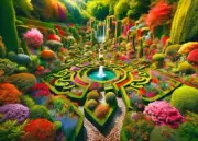 QPuzzles 500XL Piece Jigsaw Puzzle - Garden Maze