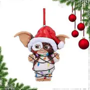 Christmas Figurine Ornament Decor - Gremlins Gizmo Fairy Light Santa Hat Hanging