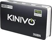 Kinivo 350BN 4K HDMI Switch with IR Wireless Remote (3 Port, 4K 60Hz, HDMI 2.0, HDR, HDCP, 3D, 18Gbps, Auto Switch) - Compatible with PS5/PS4, Xbox, Apple TV, Blu-ray Player, Cable Box
