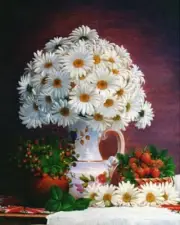 Diamond painting kit - Chamomile in a jug by Diamondmosaic