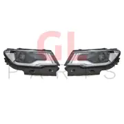 Headlight Headlamp Pair Set EU Left + Right FOR JEEP COMPASS 2017-