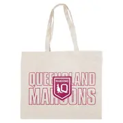 NRL Canvas Tote Bag - Queensland Maroons - QLD - Re-Useable Carry Bag
