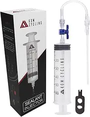KOM Cycling Tubeless Sealant Injector Syringe and Presta Valve Core Removal Tool by Designed for Stans No Tubes sealant and Other sealants