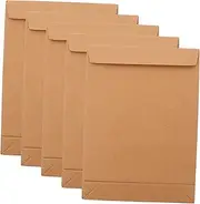 GANAZONO Kraft Paper Document Bag Set Office Filing Organiser Large Document Envelope a Size Packing Bag Sturdy Reusable
