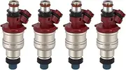 HUVNEXA 23250-16160 23209-16160 4PCS Fuel Injectors Compatible with for 1993-1997 for Toyota, for Corolla, Geo Prizm 1.8L Fuel Injector