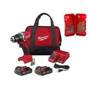 Milwaukee Compact Drill/Driver 18V Brushless w/Titanium Drill Bit Set (23-Piece)