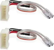 NuIth Dash Speaker Harness Connector fit for 2012-2020 Toyota Corolla/Camry/RAV4/Sienna/Highlander, Subaru 2012-2021/Lexus 2001-2014 Front Tweeter Plug Wire Adapter