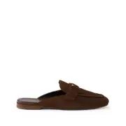 [Prada] Prada Suede Mules 39 IT BROWN