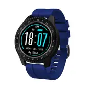 F17 1.54'' Full Touch Screen IP68 Waterproof Smart Watch Heart Rate spO2 Monitor Multiple Languages Sports Modes Fitness Bracelet BLUE COLOR