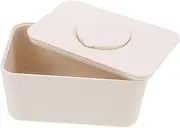 ETHZZLE Sheet Wet Tissue Dispenser Box Silicone Wipes Storage Case with Lid for Home Car Capacity Tissue Holder Retro Design for Organized Access to Wipes