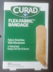 Curad Flex Fabric Bandage Bandaids 30 Pack