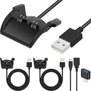 Xiatiaosann Charger for Garmin Vivosmart HR HR+, Approach X40, USB Charging Cable Cable, Smart Watch Charging Clip Replacement Cable - Fitness Tracker Accessories Charging Cable, with USB-C to USB