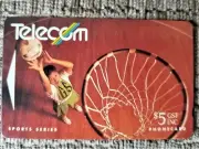 Telecom Phone Card. Sports Series. Netball in New Zealand. New.