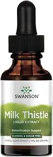 Swanson Premium Milk Thistle Liquid Extract (Alcohol & Sugar Free) 29.6ml 1 fl oz
