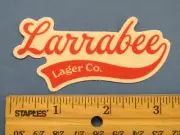 Beer Collectible STICKER ~ LARRABEE Lager Co ~ Bellingham, WASHINGTON