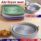 Reusable Foldable Air Fryer Silicone Pot Baking Tray Basket Mat TO