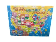 United States Inlaid Map Puzzle 1970 VTG Rand McNally Board Game 11x10 NOS NEW