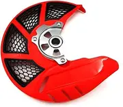 Rear Brake Disc Guard for 125 150 200 250 300 450 500 front brake disc protection cover brake disc 17-year model(Color:Red)