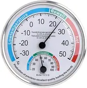 Thermometer Hygrometer Thermo Analogue Humidity Room Climate Control Inside Wall Pointer Hygrometer Wall Mount for Home Greenhouse