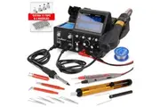 3in1 2A USB SMD Hot Air Rework Soldering Iron Station DC Power Supply 0-15V 0-2A