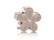 New Genuine Authentic Pandora Rose Gold DazzlingDaisy Flower Pavé Charm 781480CZ