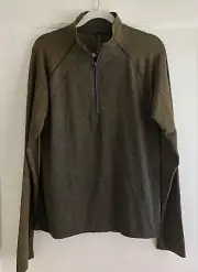 Lululemon Metal Vent Tech 1/2 Zip 2.0 FSGD/TRNV Fools Gold/True Navy Size L NWOT