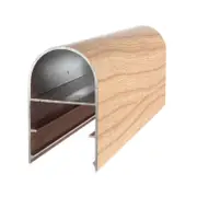 DECO 80 x 50mm 6.5m Smoked Ash DecoBatten QuickClick Radius Cover