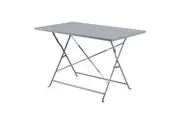 Bolero Grey Pavement Style Folding Table - 1100x700mm