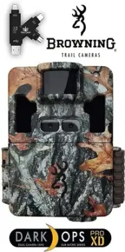 Browning Dark OPS PRO XD Dual Lens Sub Micro Series with Card Reader