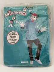 Animaniacs Wakko Adult Standard Size Halloween Costume Mask Gloves Shirt Hat