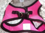 Step-In PINK Blk Mesh HARNESS Dog S M L XL New puppy No Choke free XLarge