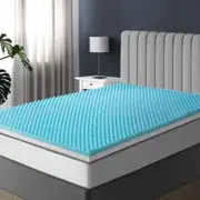 Bedra King 10cm Memory Foam Mattress Topper Reversible Cool Gel Bed Mat