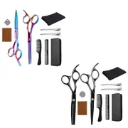 Hairdressing Hair Cutting Thinning Shears Professional Salon Barber Scissors Set