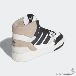 Adidas 女鞋 休閒鞋 Drop Step 高筒 皮革 棕白黑【運動世界】GV9323